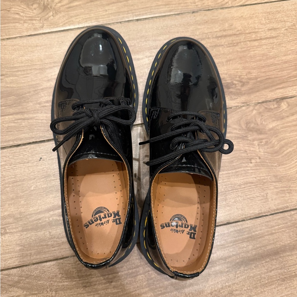 Dr. Martens Shiny Black Lace-Up Shoes